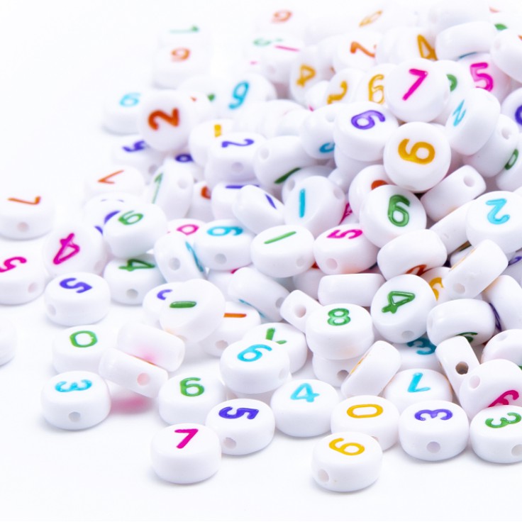 Alphanumeric bead loose bead string material 4 * 7mm oblate round ...
