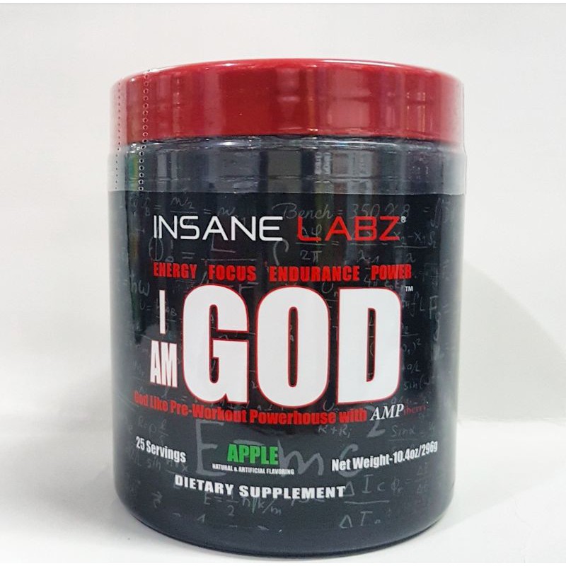 Insane Labz I Am God PreWorkout Powerhouse InsaneLabz Preworkout