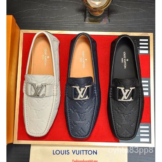 Louis vuitton red hot sale men's loafers