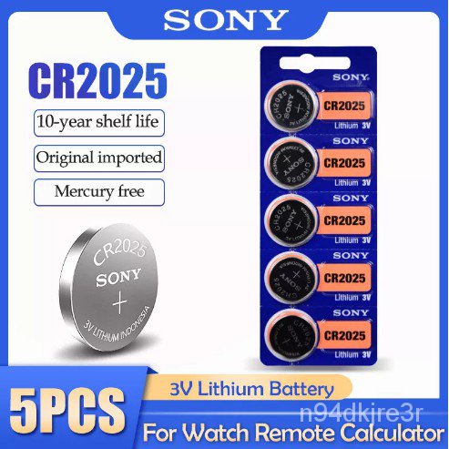 15pcs SONY cr2025 3v button cell coin lithium batteries CR 2025 DL2025 ...