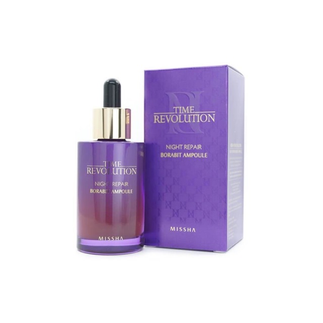 50ml MISSHA Time Revolution Night Repair Borabit Ampoule (ori) | Shopee ...