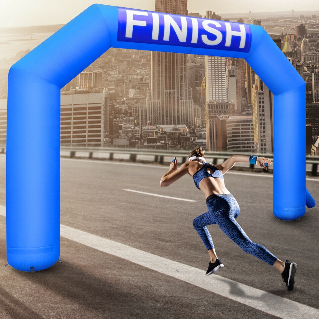 VEVOR 15ft Outdoor Inflatable Arch Start Finish Line Hexagon W/ Blower ...