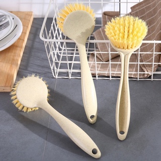 Kitchen Dish Brush With Liquid Soap Dispenser Plastic Pot Dish Cleaning  Brush Home Cleaning