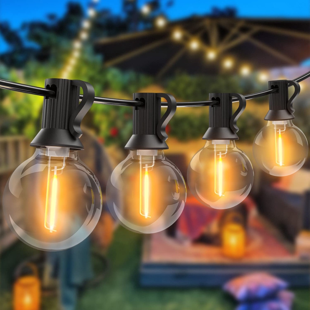 60/106FT G40 LED Fairy String Light Globe Party Garland Outdoor Light ...