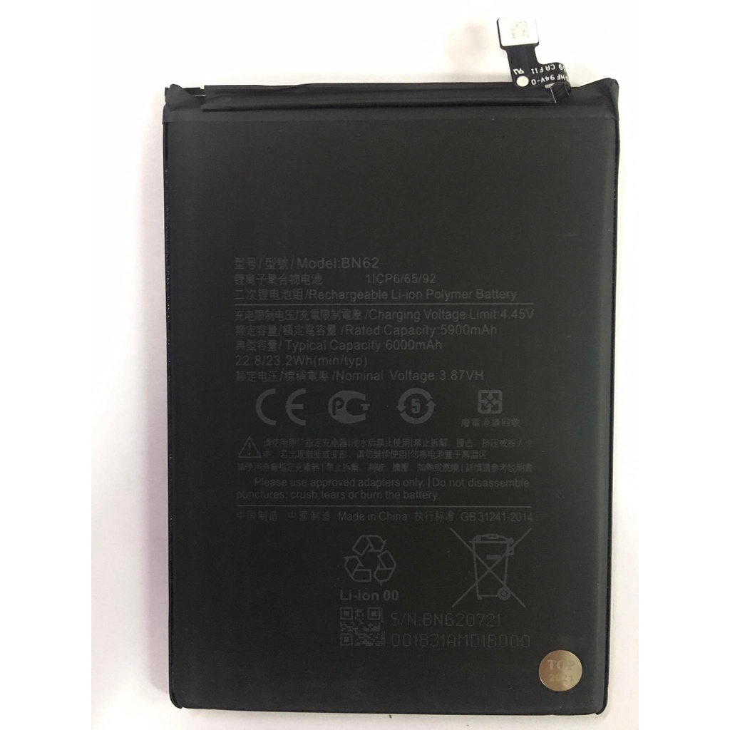 Bn62 Xiaomi Poco M3 Redmi Note9 4g Note 9t Battery Replacement Shopee Philippines 8892