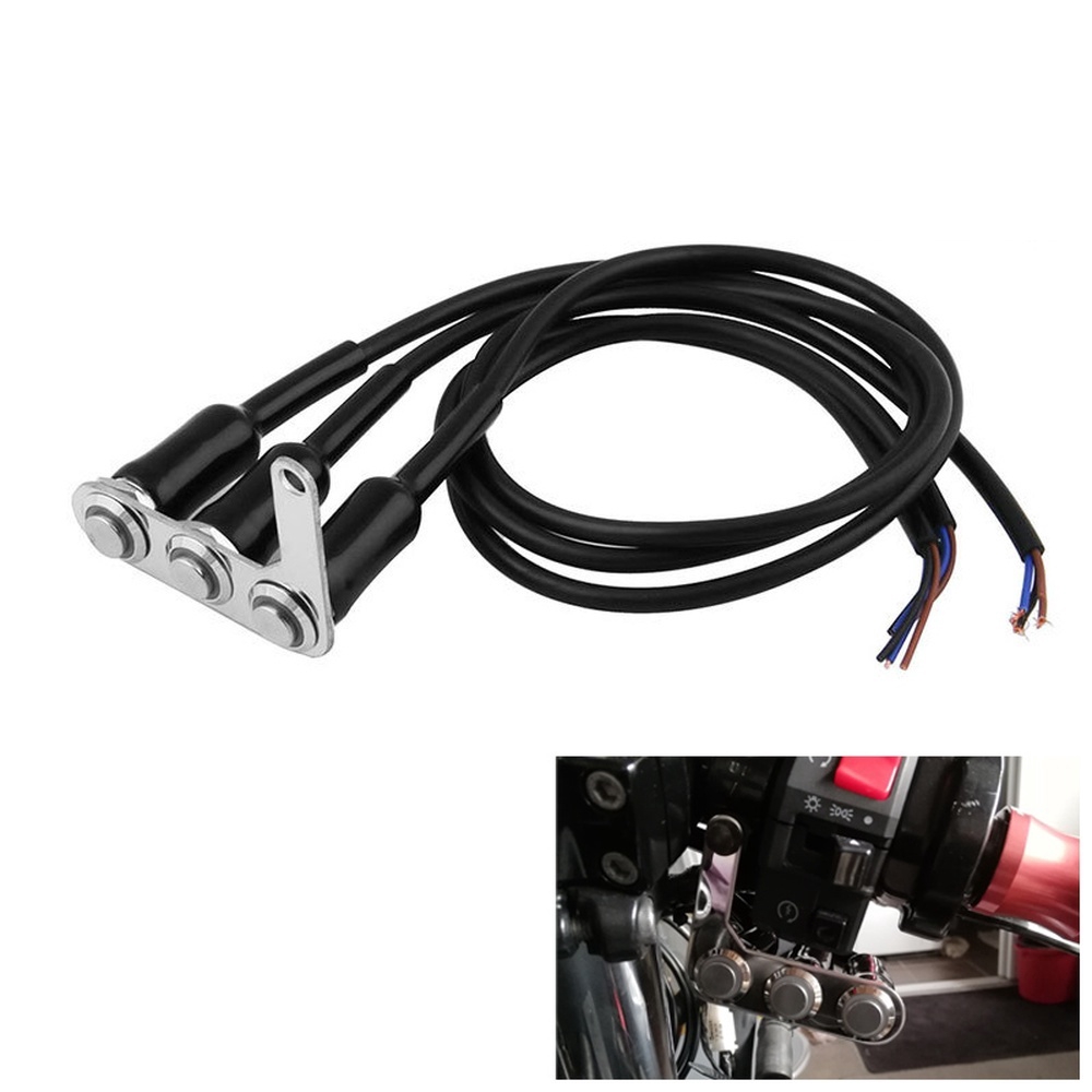 LED Motorcycle Switch Handlebar Adjustable Mount Waterproof Switches ON ...