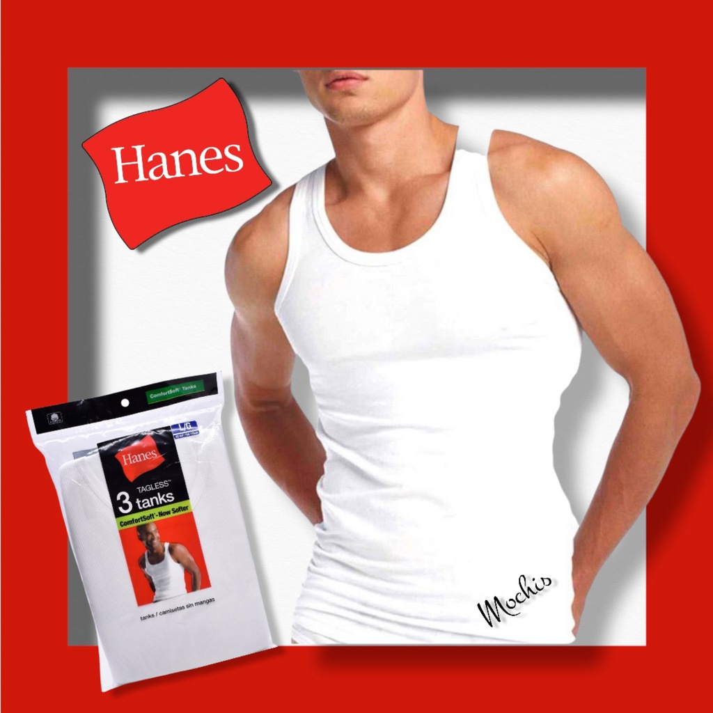 Hanes Men's Cotton Tank Top In Black Size 2xlarge - at