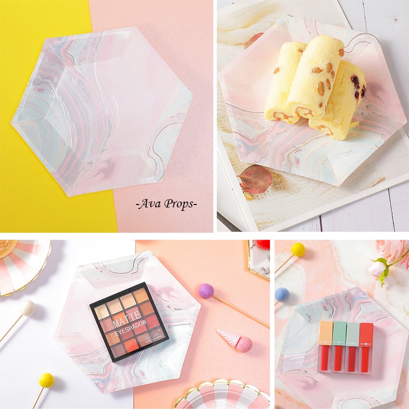 Beautiful & Unique Paper Plate Photo Props, Food Cosmetic Product Photo ...