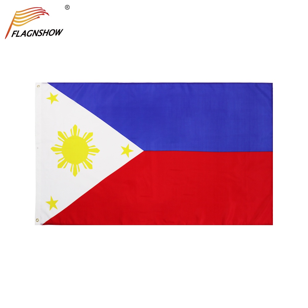 Flagnshow Philippines Flag One Piece 3X5 FT Hanging Philippine National Flags Polyester Indoor