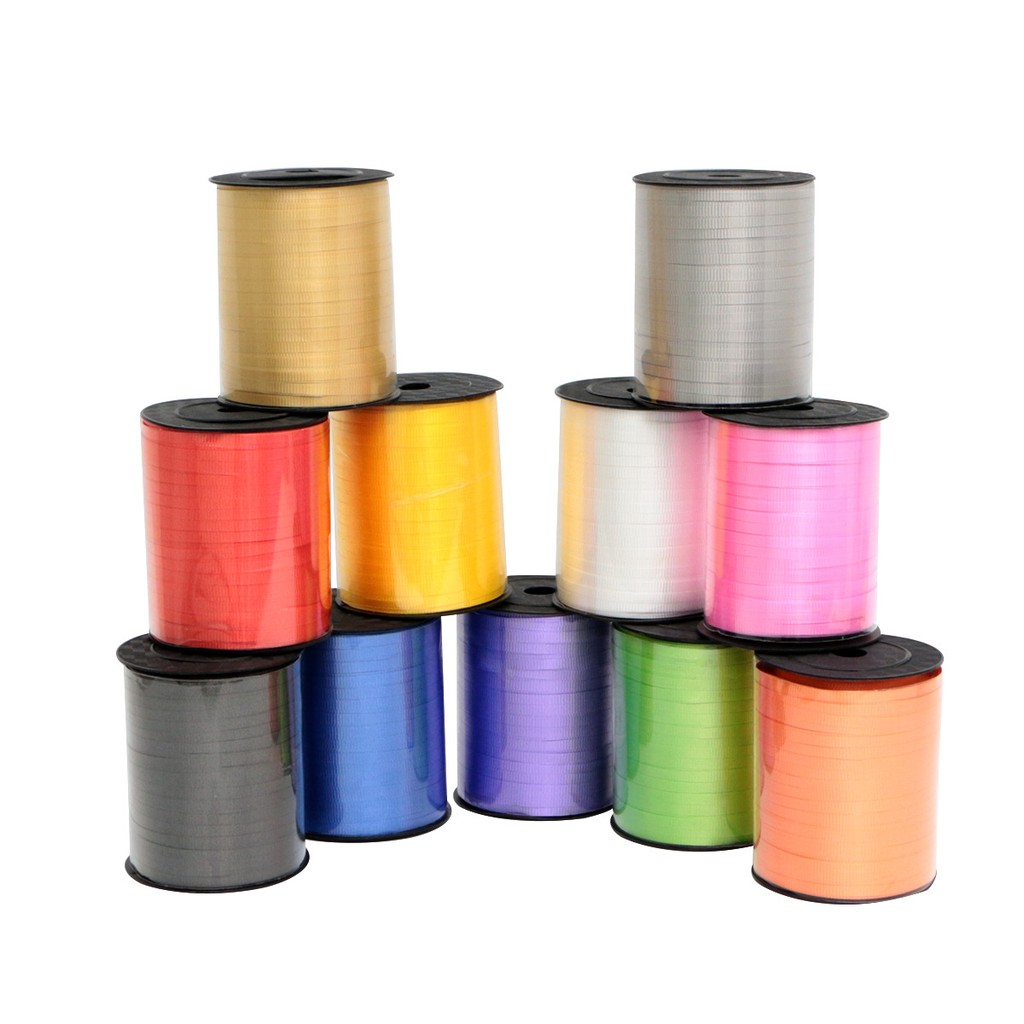 1 Roll 500 yd Silk Chiffon Ribbon Curl Balloon Ribbon Party Toys ...