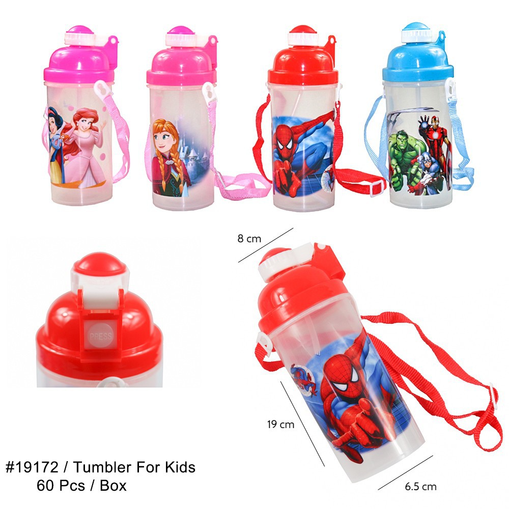 Cartoon Tumbler Cup Handle Baby Kids Drinking Cup Food grade PP