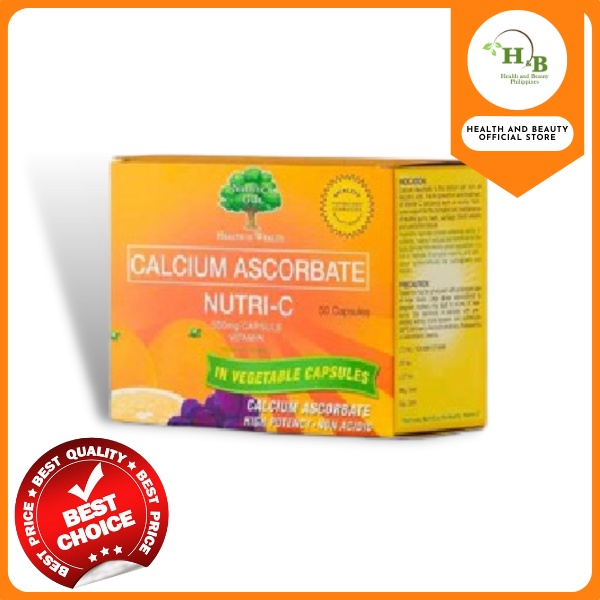 AUTHENTIC NUTRIC nutric Vitamin C Calcium Ascorbate 500mg 50 capsules
