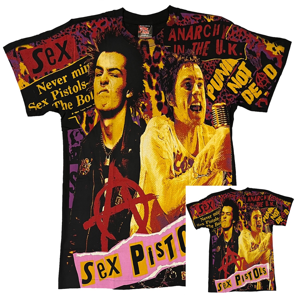 SEX PISTOLS - ALL OVER PRINT SHIRT ( AOP )100% Cotton Short Sleeve Rock Hip  Hop T-Shirt | Shopee Philippines