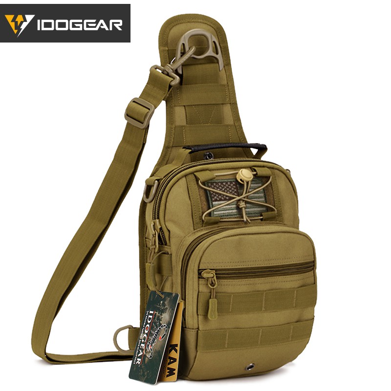 IDOGEAR Tactical Sling Bag Pack EDC Molle Assault Range Men Belt