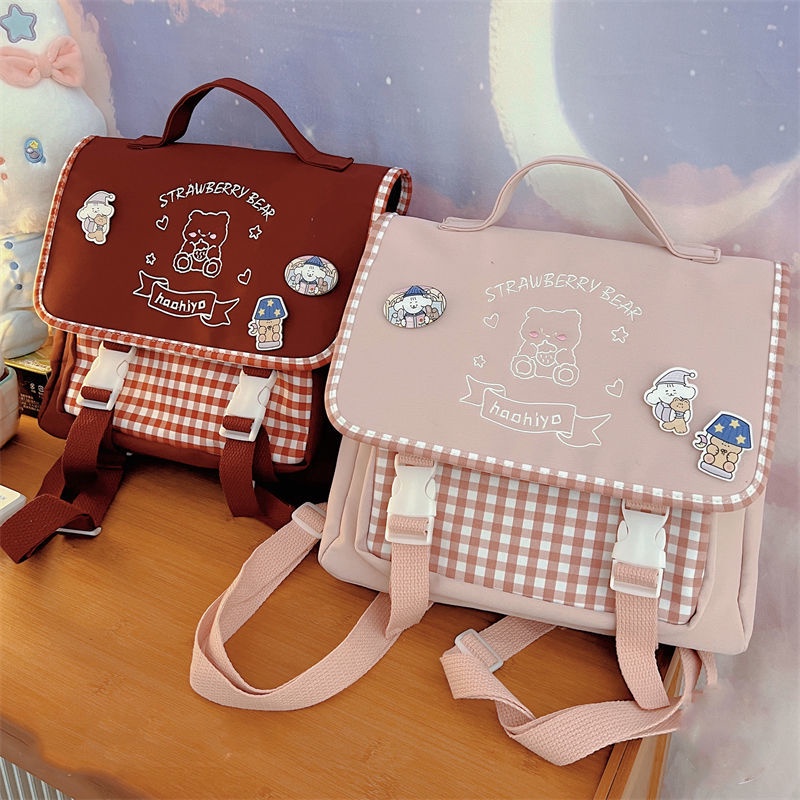 Ready stock Japanese Harajuku Cute Soft Girl Small Backpack Female Korean Style Student Retro Uniform Bag Shopee Philippines