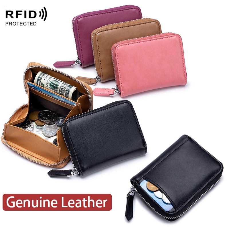 RFID anti-theft brush Japanese coin purse unisex coin purse with zipper ...