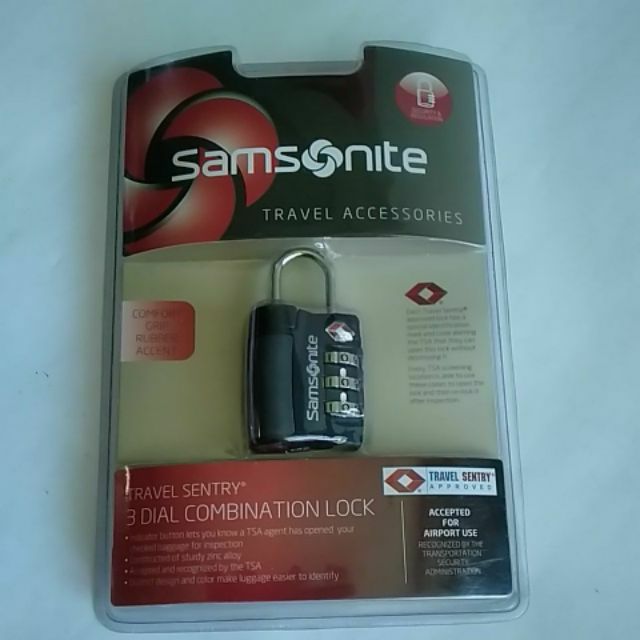 SAMSONITE 3 Dial Combination Lock Shopee Philippines