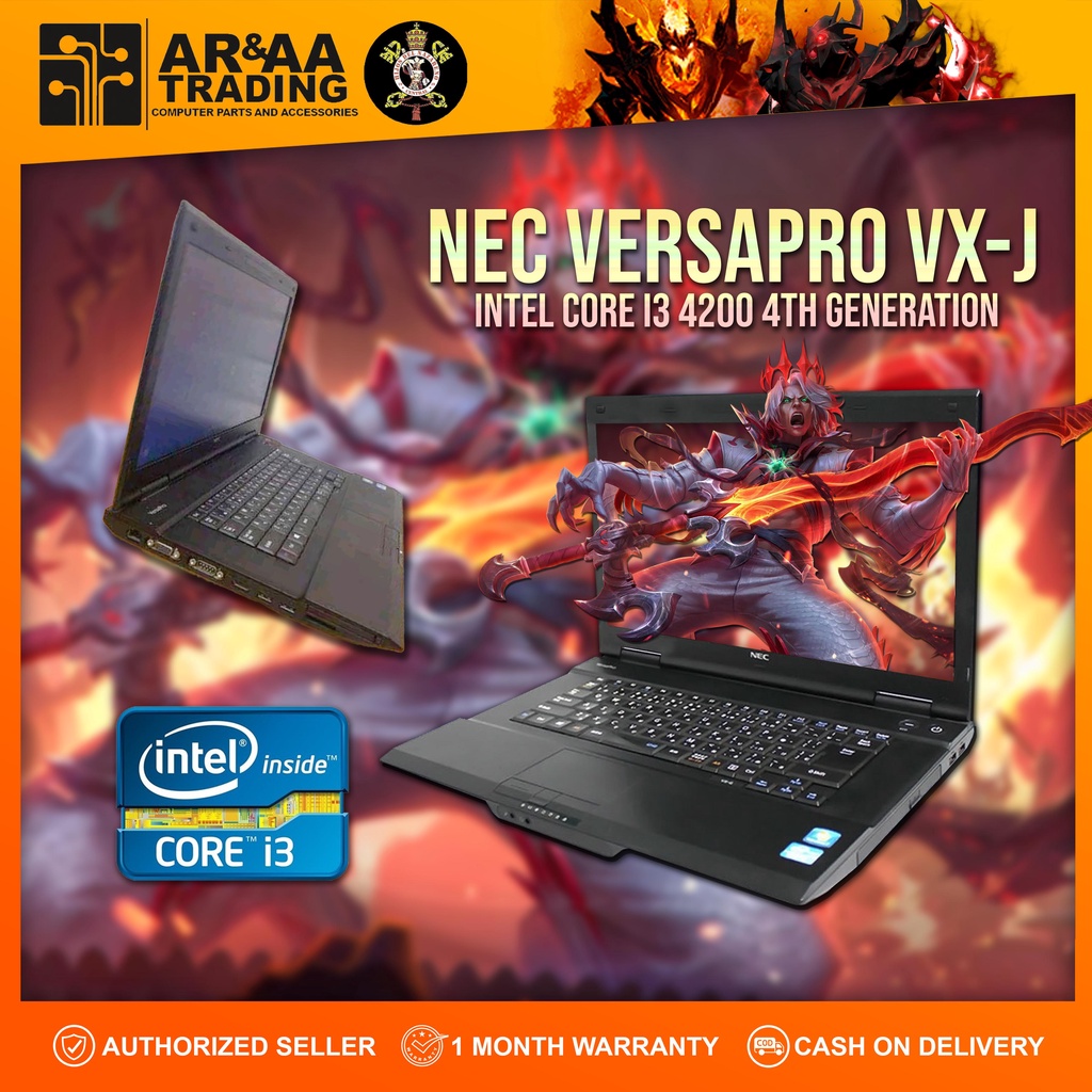 Laptop NEC Versapro VX-J Intel Core i3 4200 2.40Ghz 4gb DDR3 320GB