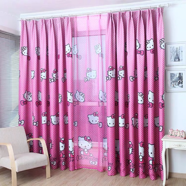 Super quality Thick Tassel Curtain 200CM*110CM Hello Kitty Design For ...