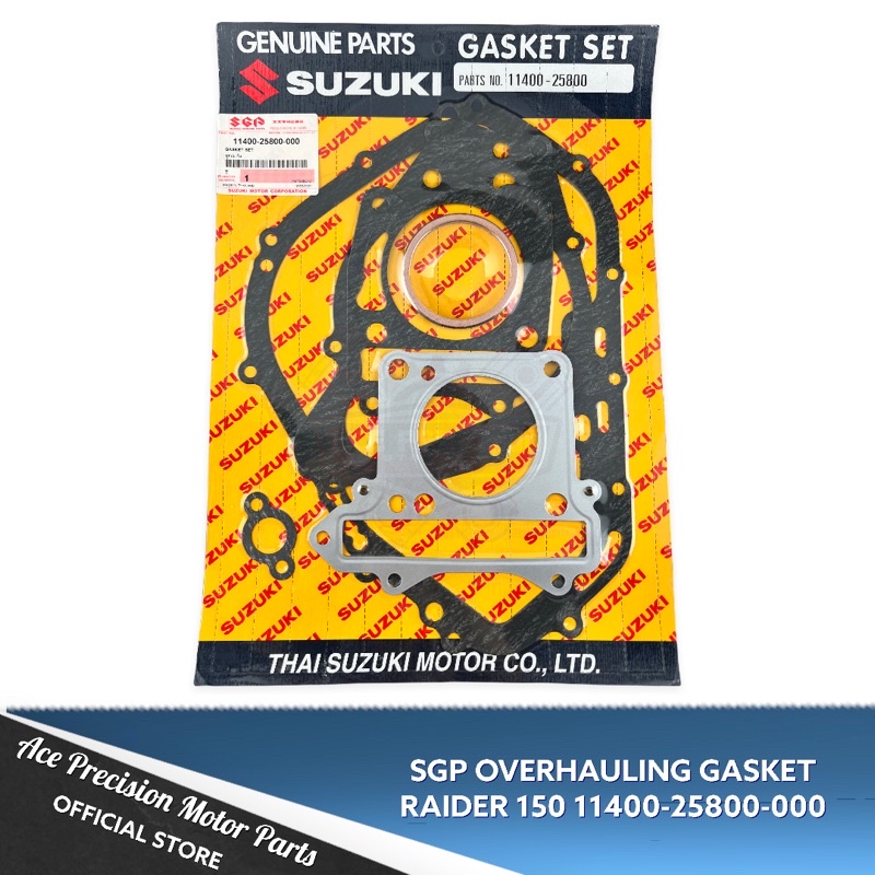 SGP OVERHAULING GASKET RAIDER 150 11400-25800-000 GENUINE | Shopee ...