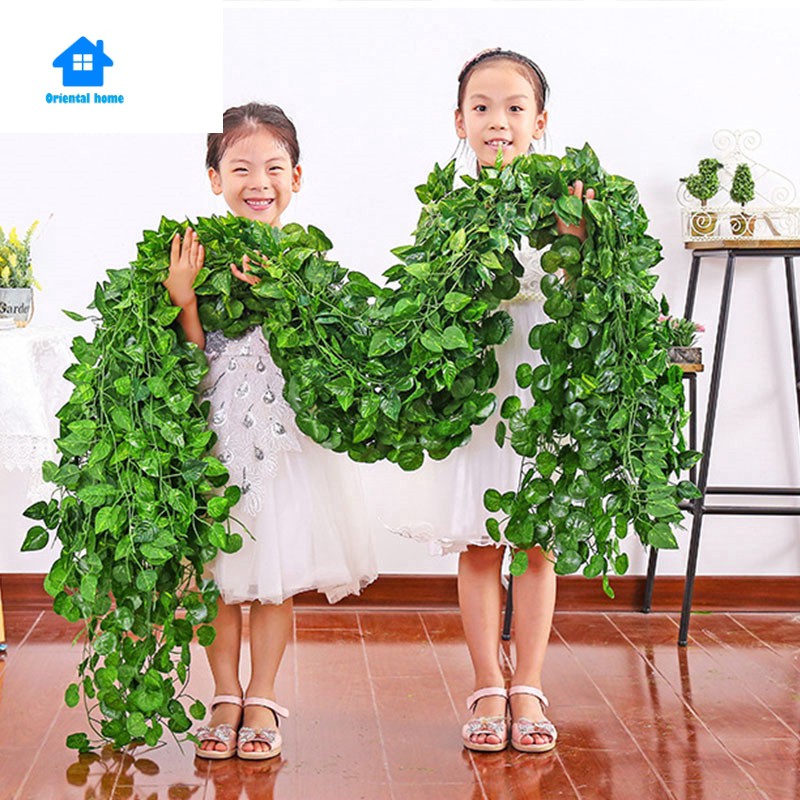 1pcs. Artificial Small And Big Leaves, Fake Greenery, Hanging Garland ...