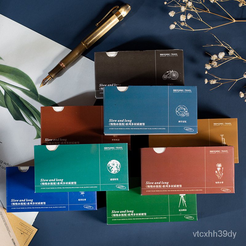 300pcs/lot Memo Pads Sticky Notes slowly and slowly Junk Journal