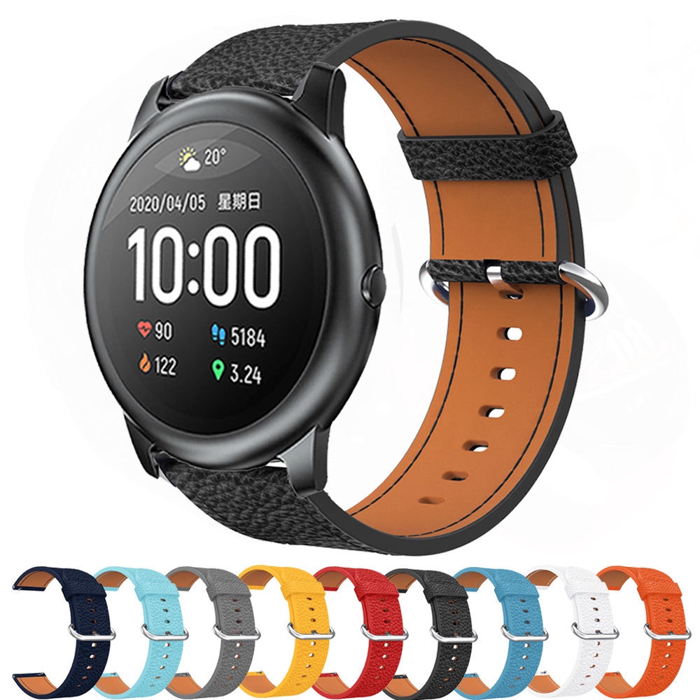 Leather Strap For Haylou Solar LS05 Smart Watch Replacement Bracelet 22mm Watch Band For XiaoMi Haylou Solar Watchband Shopee Philippines