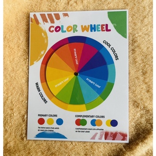 COLOR WHEEL Laminated Educational Charts Movable Wheels Color ...