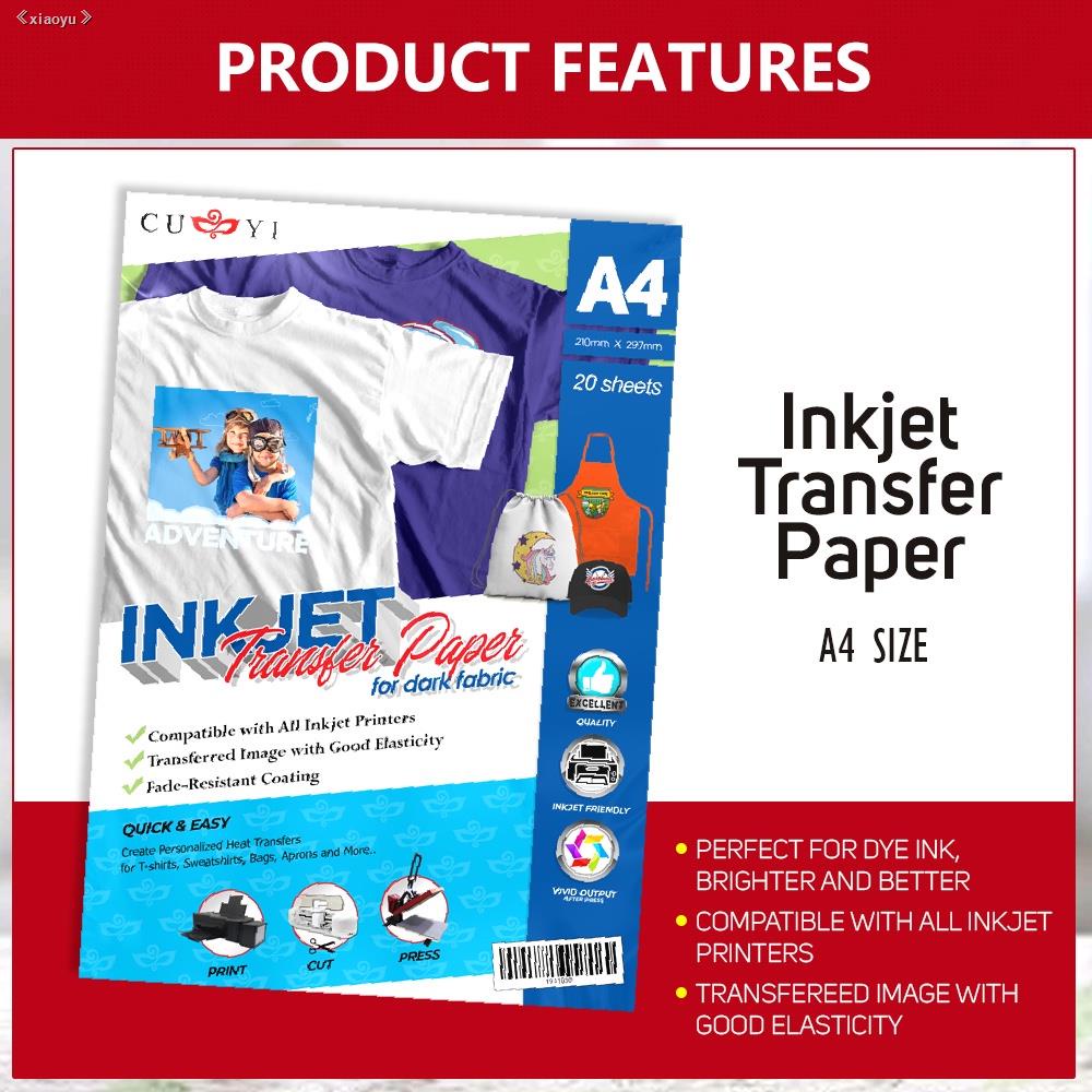CUYI Dark Transfer Paper A4 Size / A3 (20sheets) Shopee Philippines