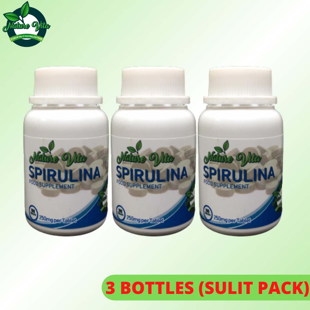 Nature Vita 3 Bottles Spirulina Superfoods Cancer Cyst Mayoma Kidney