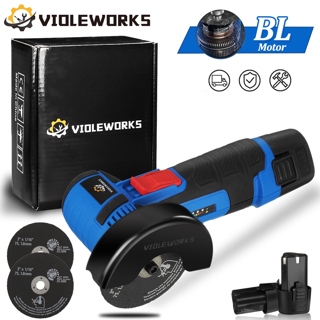 Mini Angle Grinder Cordless Polishing Grinding Machine 12V Brushless