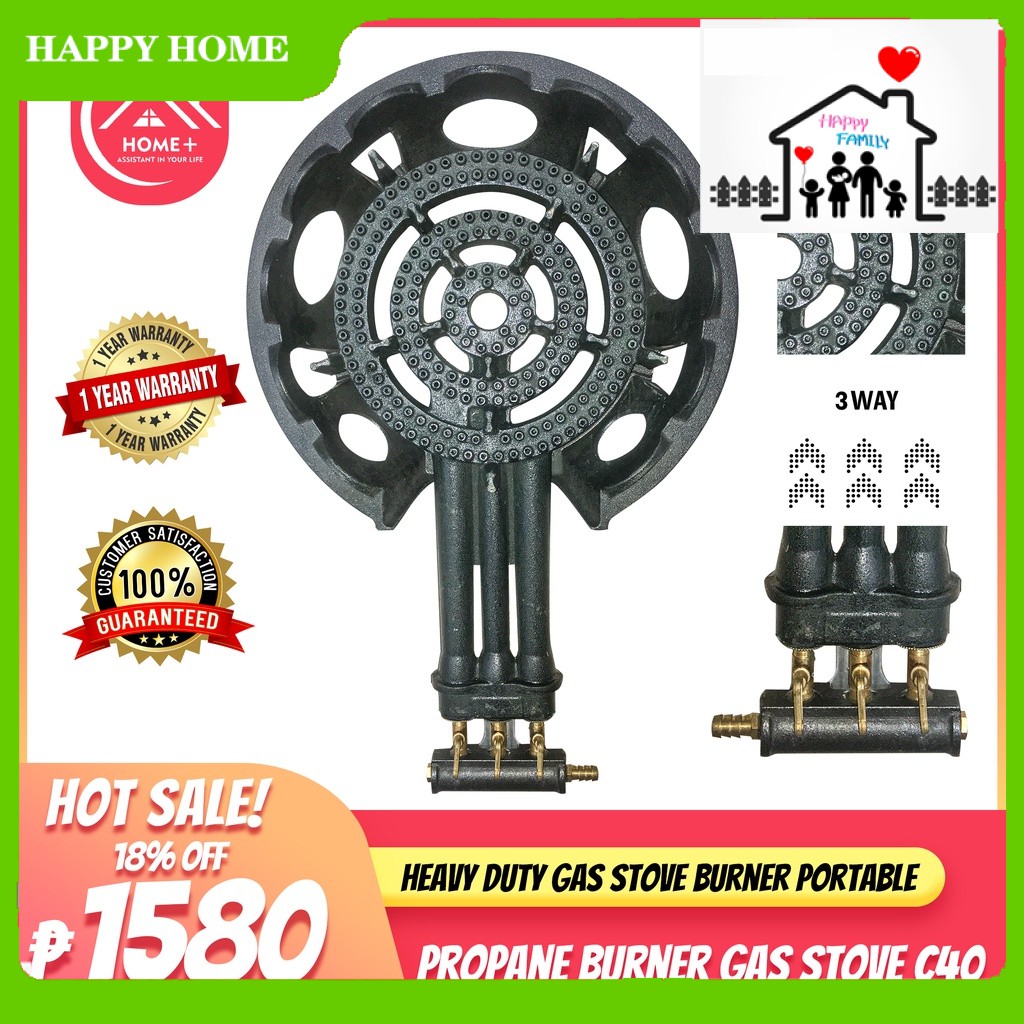Heavy Duty Gas Stove Burner Portable Large High Pressure Propane Burner
