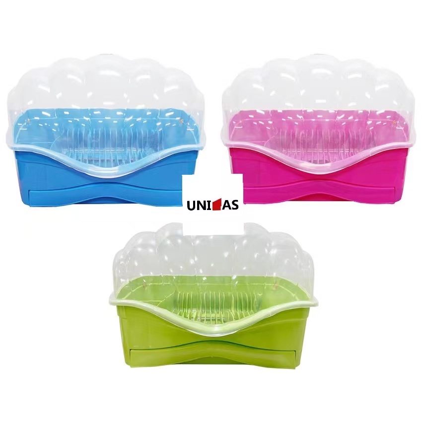 UNIONE Large Shell Dish Drainer dish rack with cover | Shopee Philippines