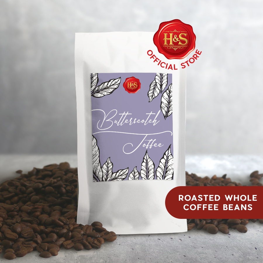 Henry & Sons Butterscotch Toffee Flavored Roasted Coffee (500g) Whole