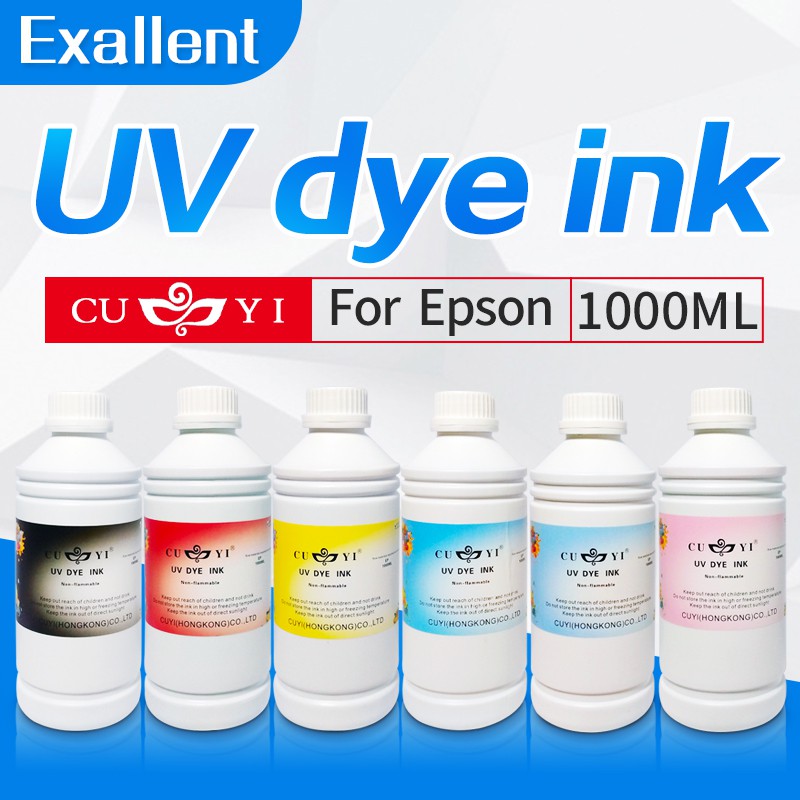 1L Cuyi UV Dye Ink For All Inkjet Printers Universal dye ink 6 Color Shopee Philippines