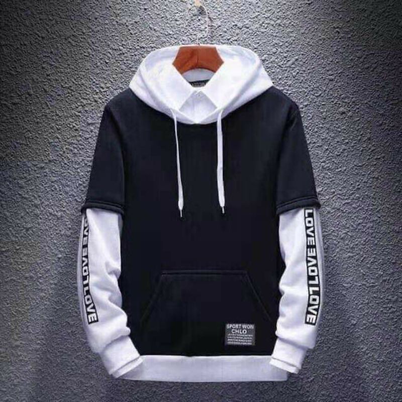 Black hoodie online shopee