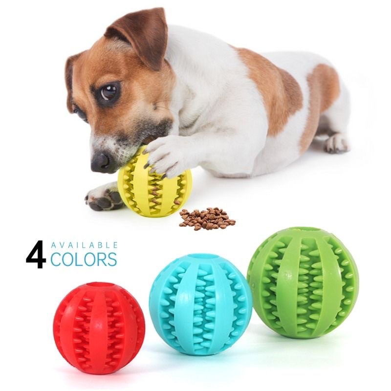 Pet Leaking Ball Dog Cat Chew Toys Natural Pet Dog Puppy Cat Chew