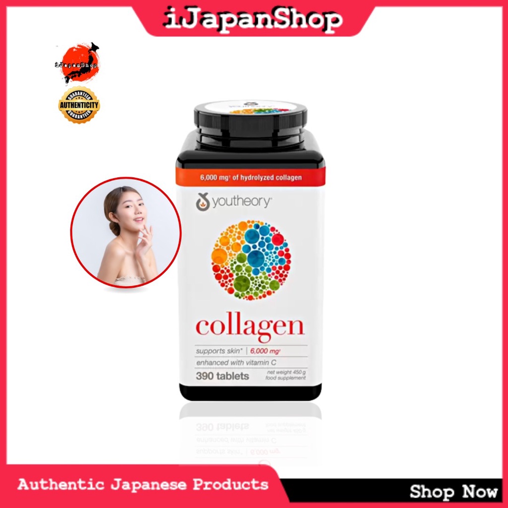 Youtheory Collagen 6000mg 65 Days with Vitamin C, Advanced Hydrolyzed