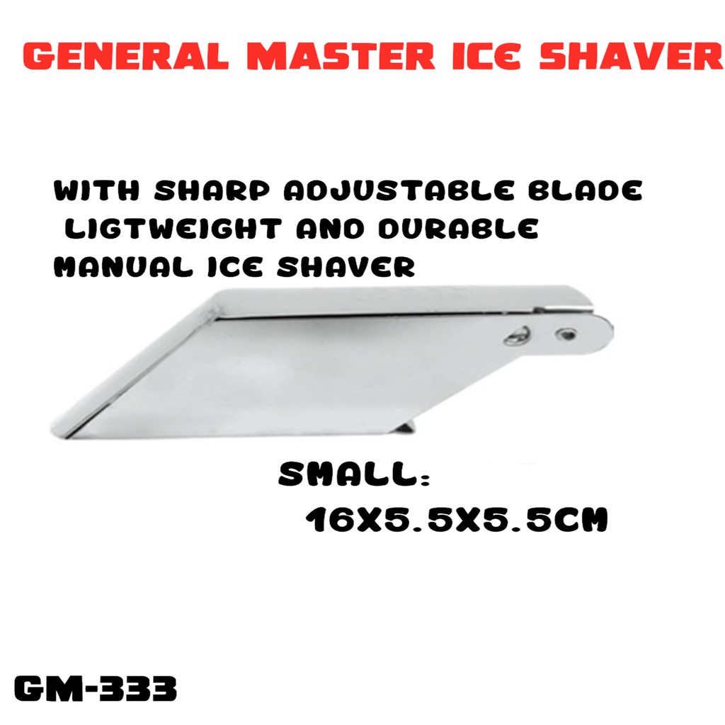 General Master Aluminum Ice Shaver Manual Ice Shaver Ice Crusher Heavy