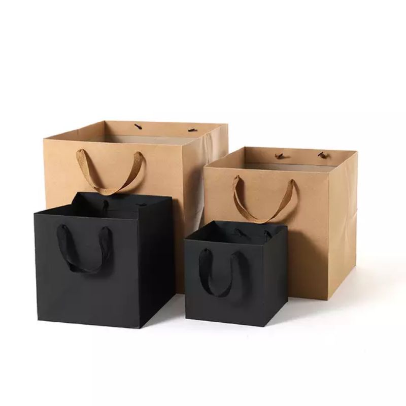 SQUARE PAPER BAGS/GIFT BAGS W/ HANDLE (1pc) | Shopee Philippines