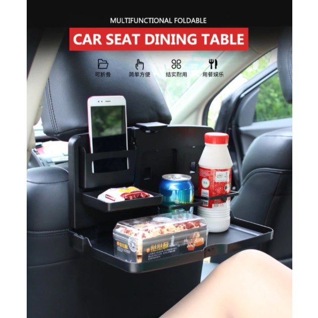 Folding Table Auto Car Back Seat Drink Food Cup Tray Holder Stand Car