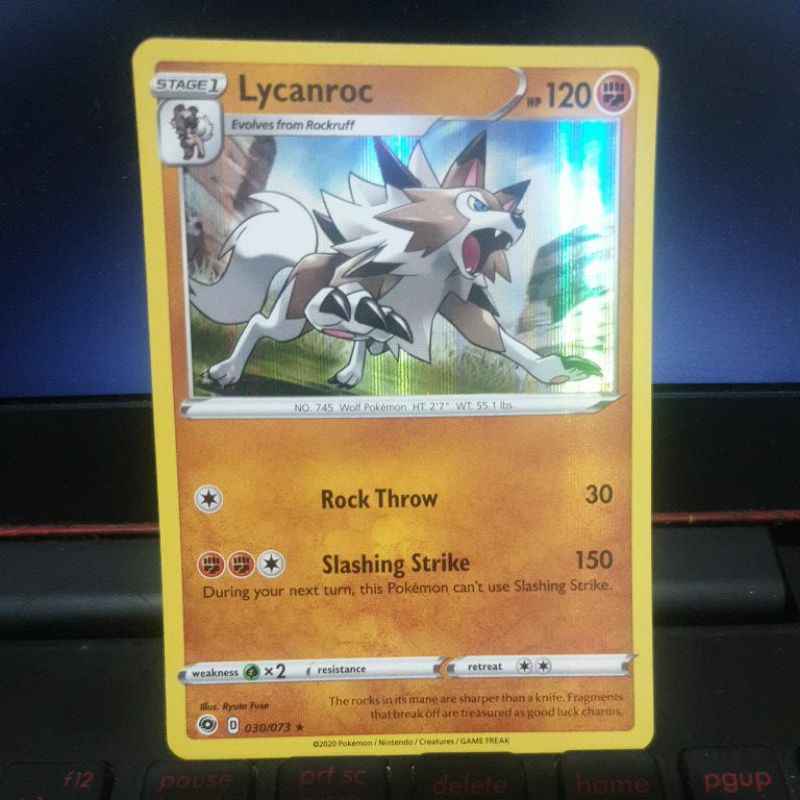 Lycanroc - 030/073 - Holo Rare Champion's Path Singles | Shopee Philippines
