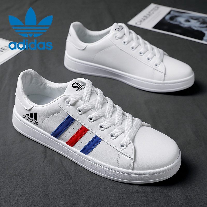 Ready Stock 2022 Men Leather Sneakers Breathable White Shoes Super ...