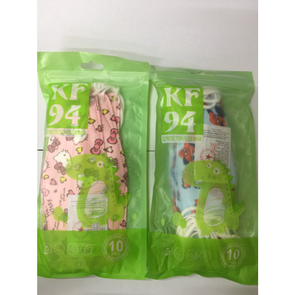 Children's Korean Mask KF94 Model Kitty + Spider-Man Pattern (1 Pack ...