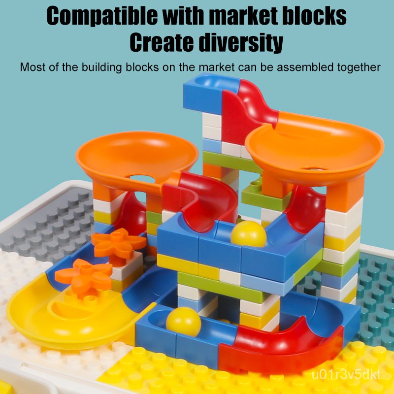 Children Building Blocks Table Lego Table with Chair and Storage Best