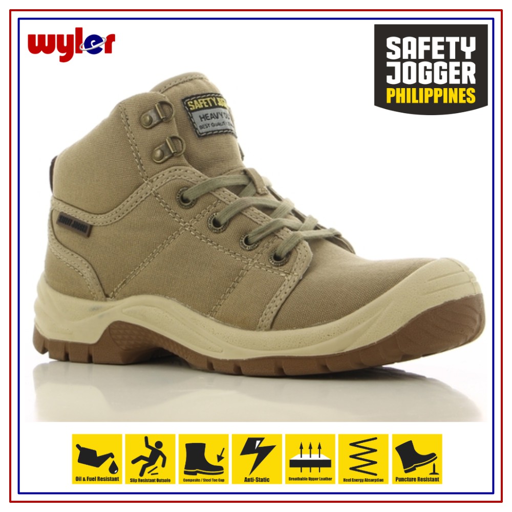 Safety Jogger Desert S1P Hi Cut Safety Shoes Work shoes PPE Safety Boots Toecap Shoe Safety Footwear Shopee Philippines