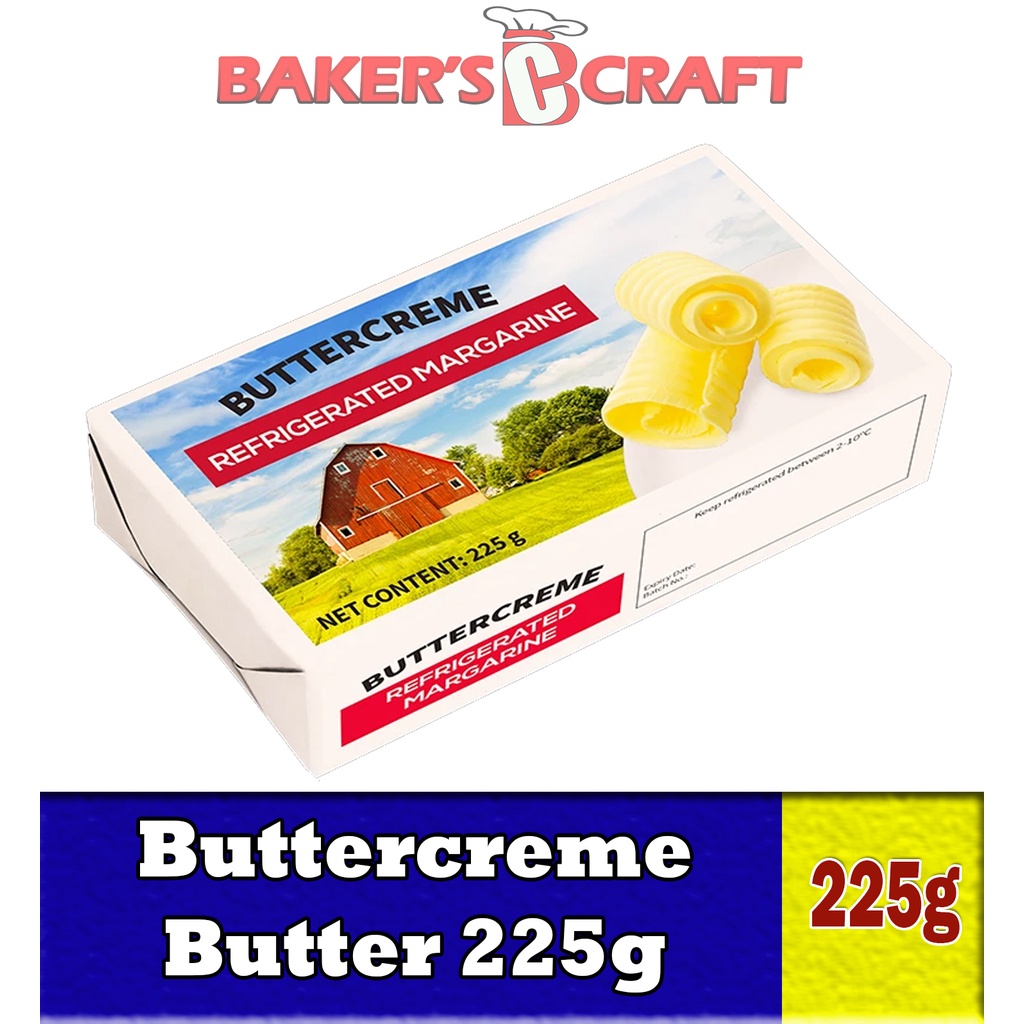 Buttercreme MARGARINE Salted Butter 225g is a butterbased frosting or
