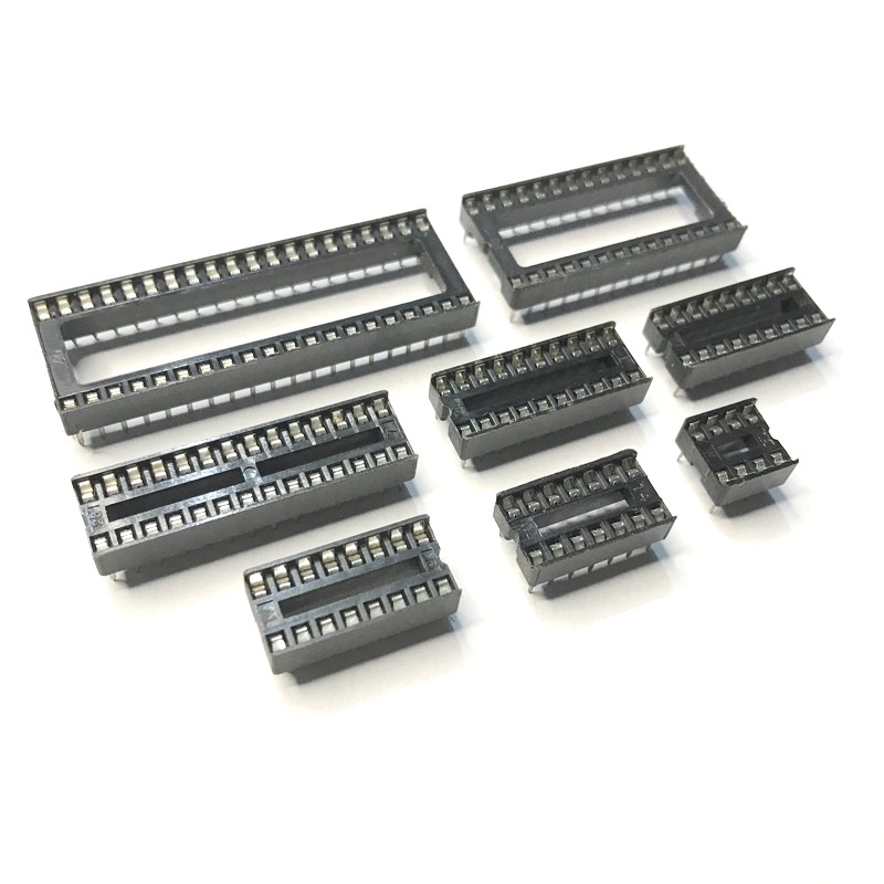IC Sockets DIP8 DIP14 DIP16 DIP18 DIP20 DIP28 DIP28 narrow DIP40 pins ...