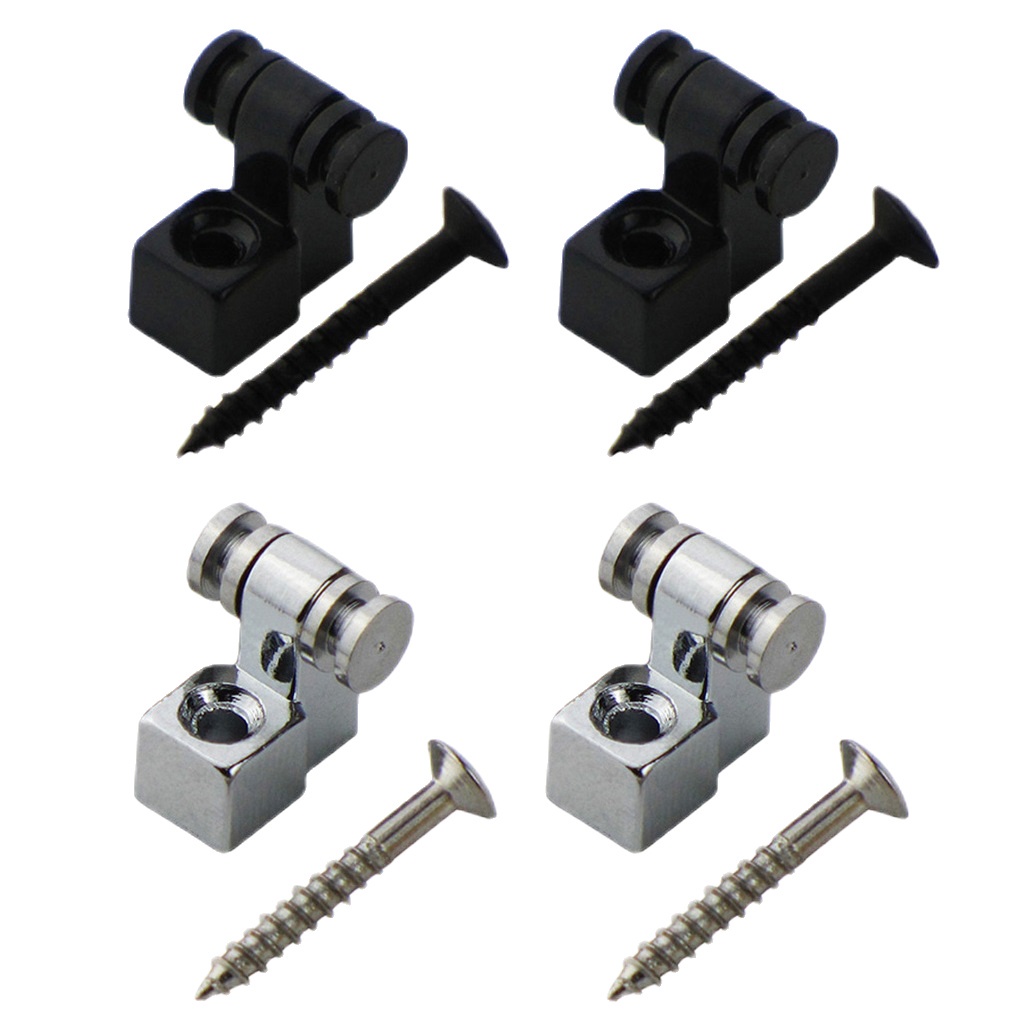 FLEOR Pair of Metal Guitar Mounting Tree Guide Roller String Retainers ...