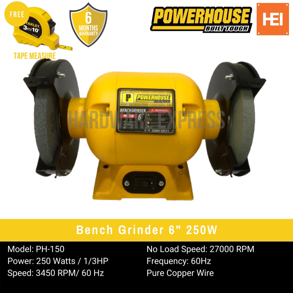 POWERHOUSE Bench Grinder 6